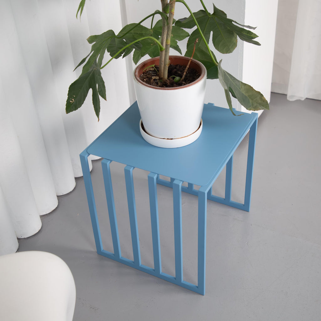 Handmade Metal Nightstand  Minimalist Bedside Table, Modern Bedroom Furniture