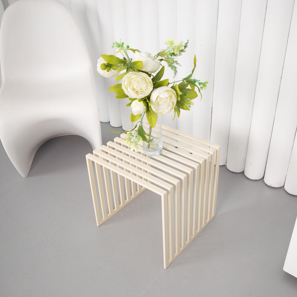 Small Metal Plant Stand, Handmade Modern Plant Table for Indoor Plants & Apartments