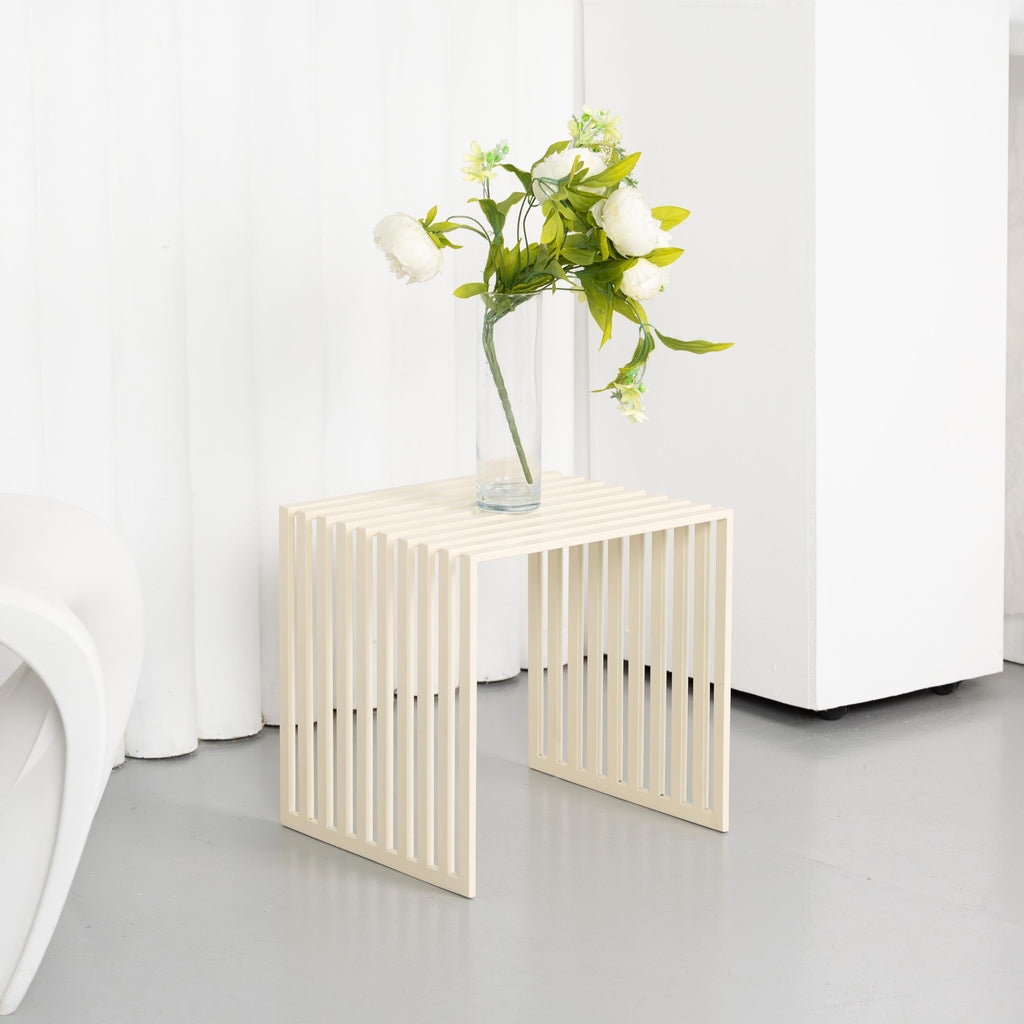 Modern Small Metal Table Accent Stand for Bedroom Living Room Plants