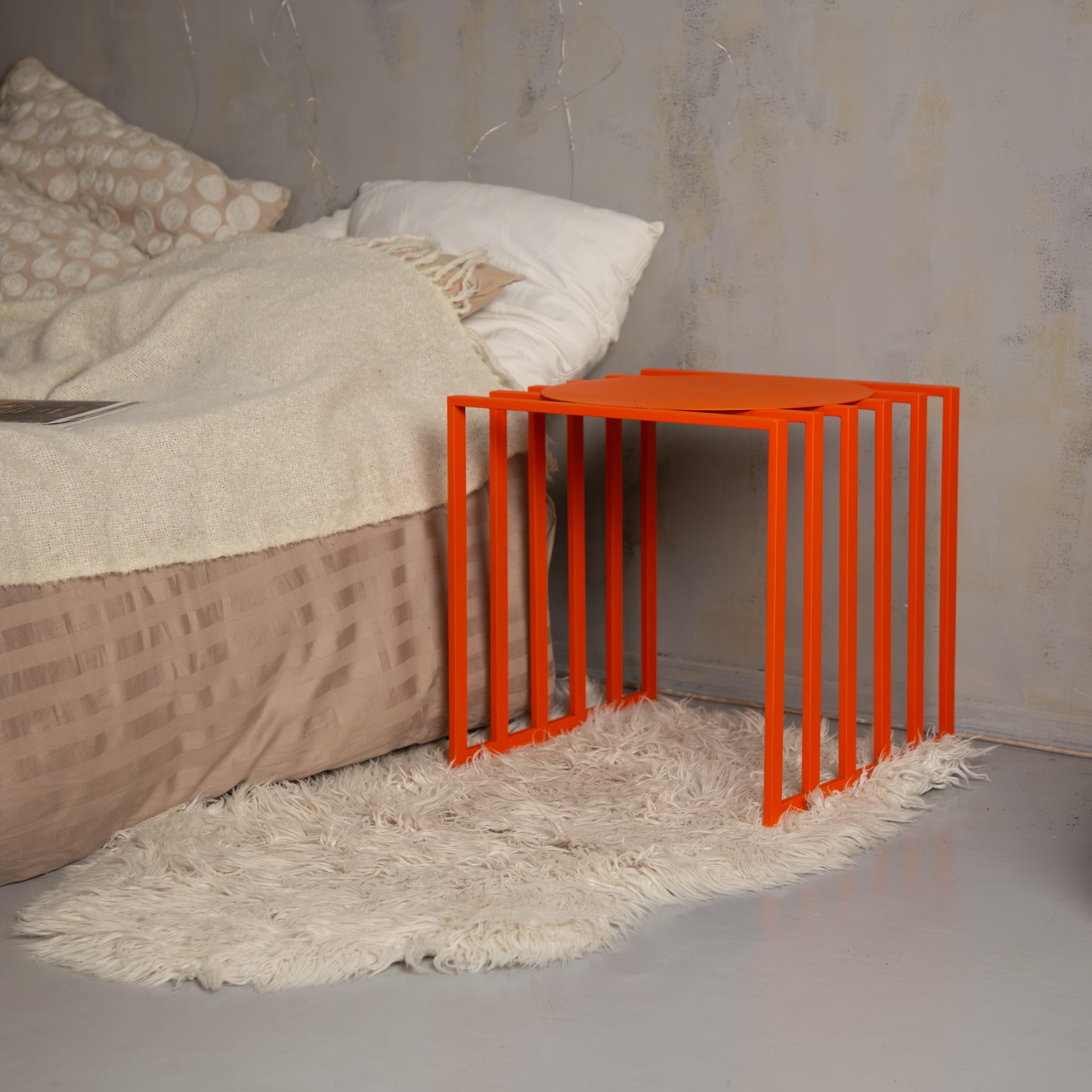 Metal Bedside Table, Modern Nightstand, Minimalist Side Table, Small End Table, Scandinavian Furniture