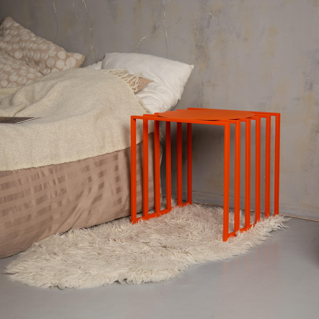Small Metal Side Table  Handmade Modern Coffee Table, Nightstand & Plant Stand