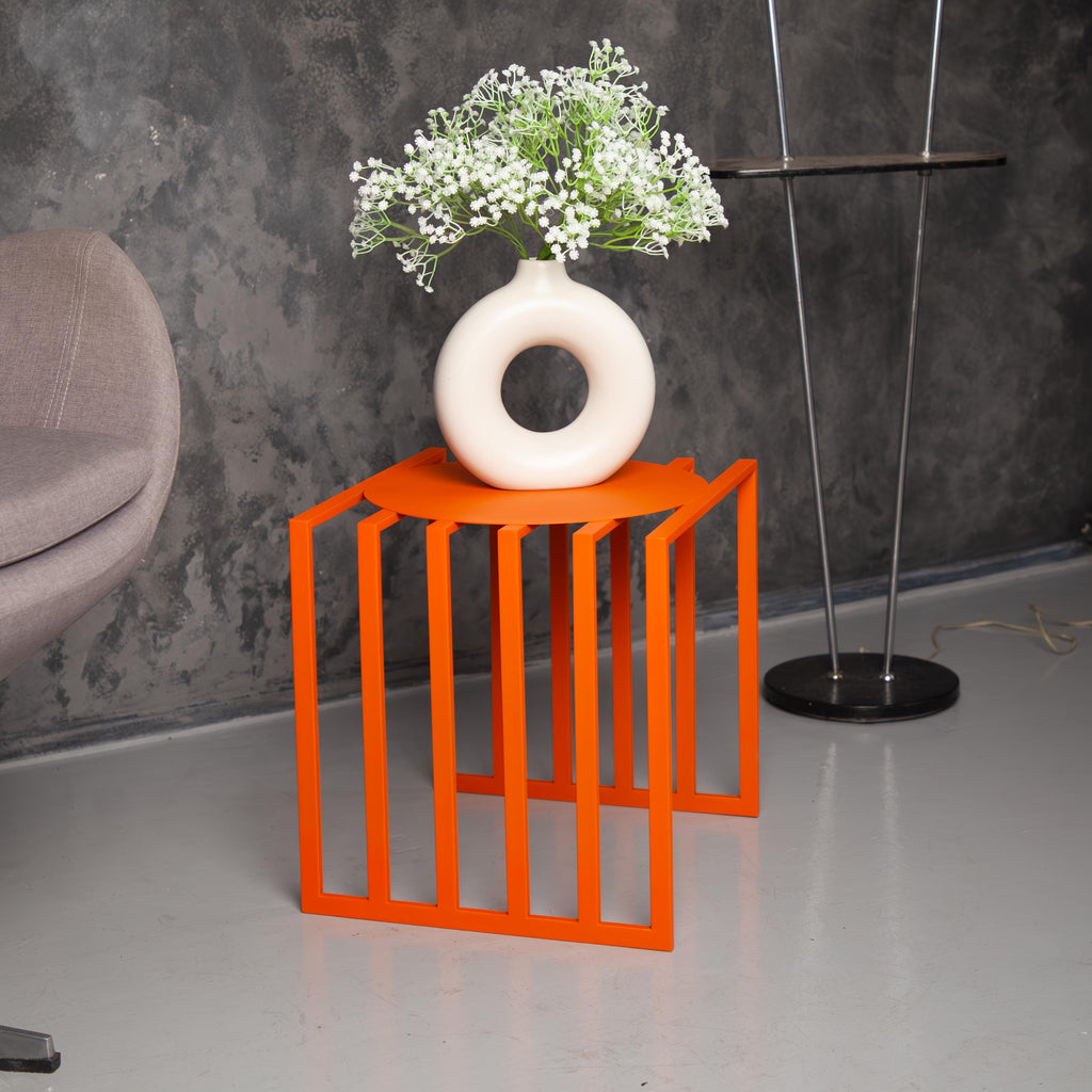 Metal Bedside Table, Modern Nightstand, Minimalist Side Table, Small End Table, Scandinavian Furniture