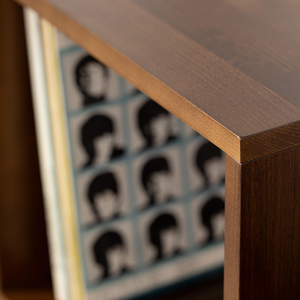 Handmade Modern Vinyl Record Stand, Turntable LP Storage Furniture