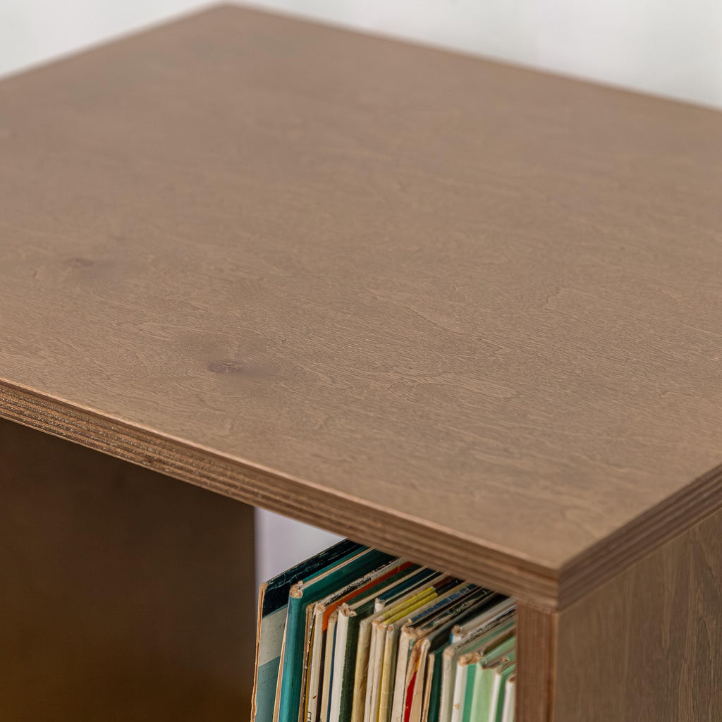Turntable Stand with Record Storage  Minimalist Vinyl Rack for Living Room