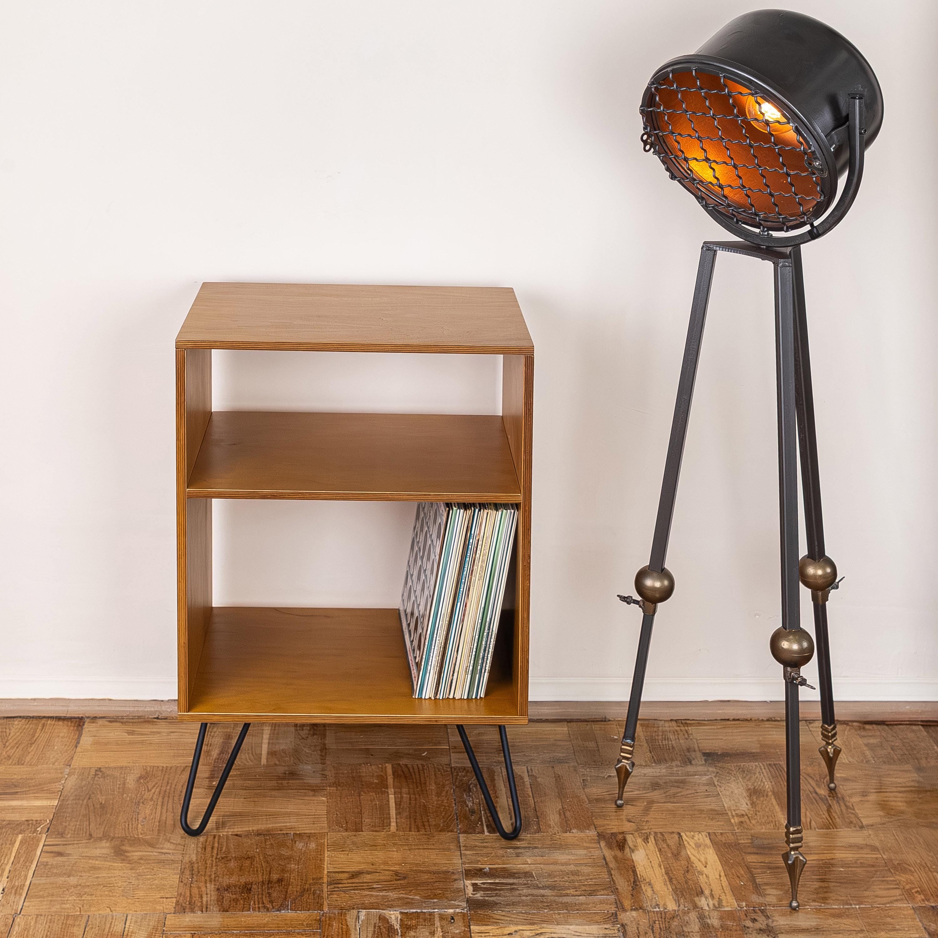 Turntable Table with Vinyl Storage, Record Player Stand