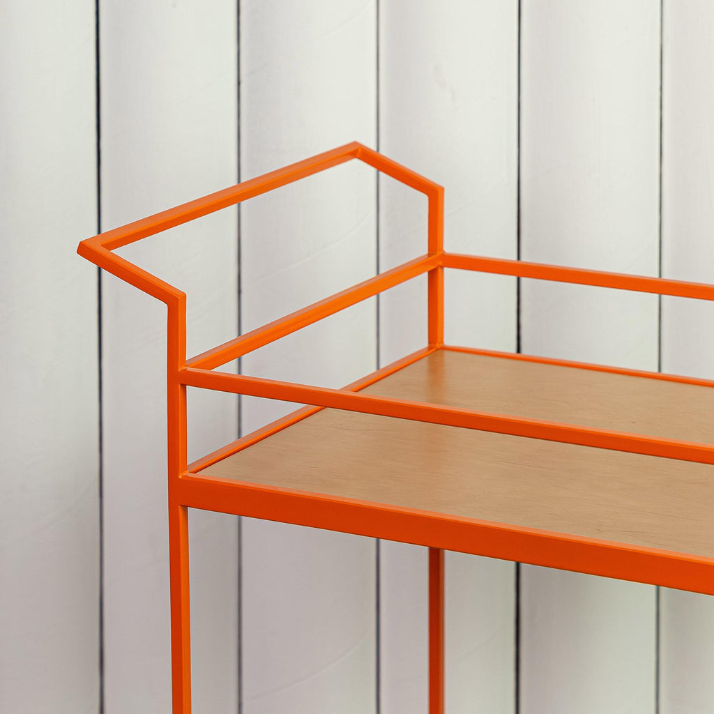 Rolling Vinyl Record Stand  Minimalist Metal Record Storage Cart on Wheels