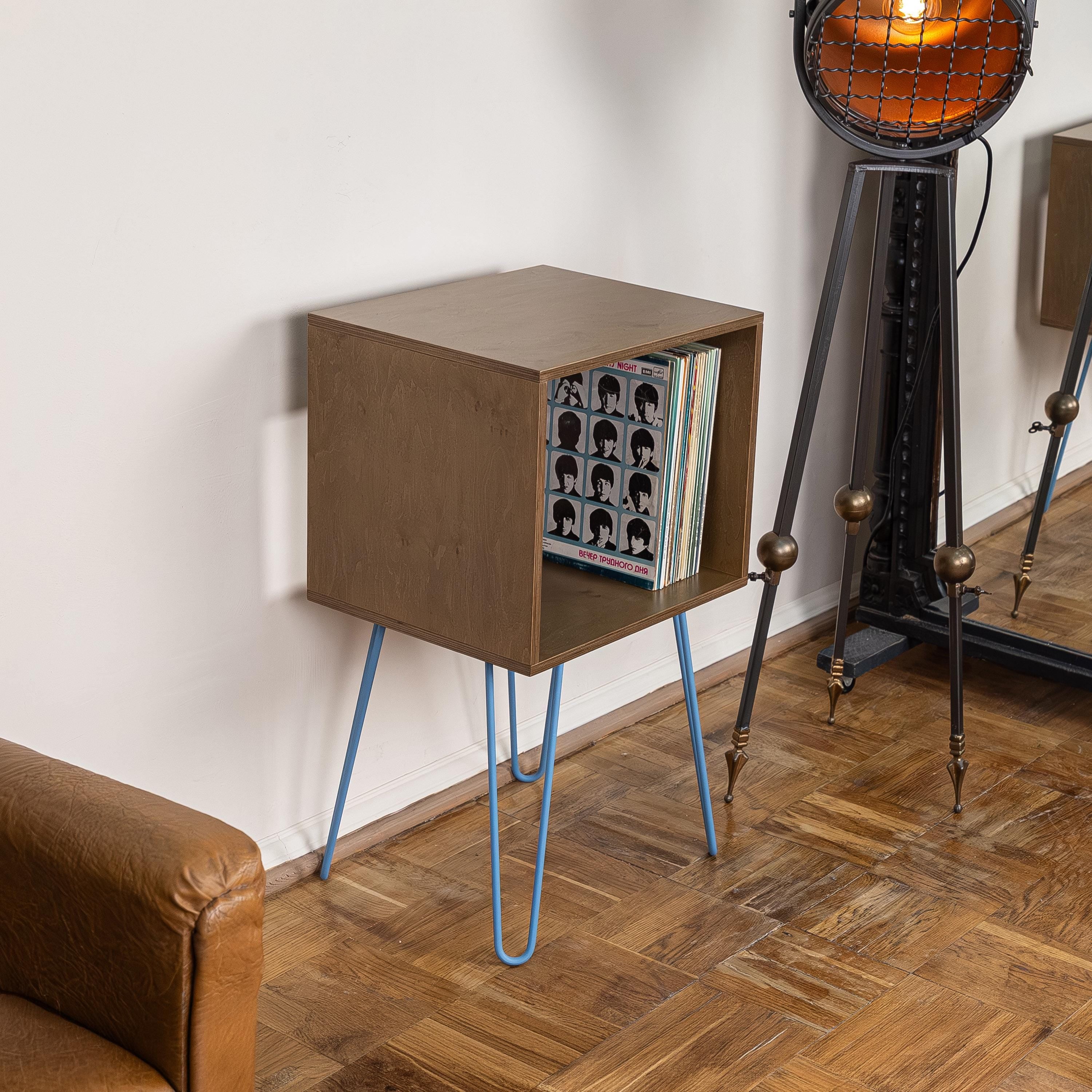 Vinyl Stand for Record Player with Storage, Turntable Rack
