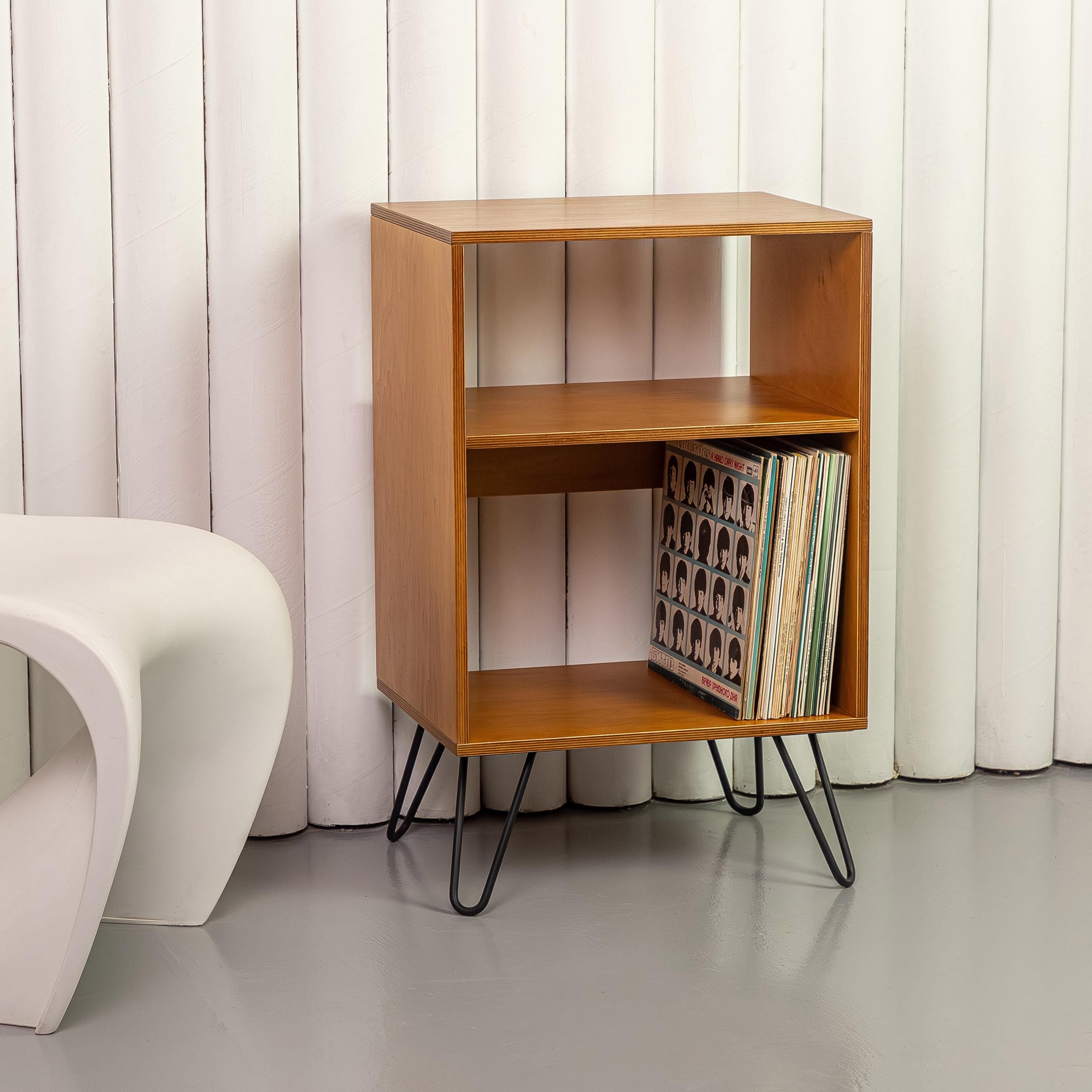 Turntable Table with Vinyl Storage, Record Player Stand